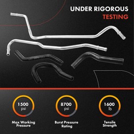 A-Premium Power Steering Return Hose Line Assembly Compatible with Honda Civic 2006 2007 2008 2009 2010 2011, 1.8L FWD, Pipe To Reservoir