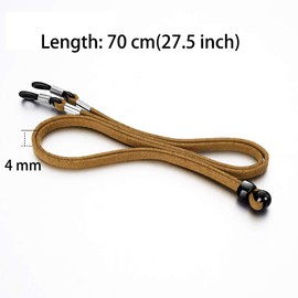 Jurxy 8 Stück Brillenband aus Leder Brillenkette Brillenkordel Damen Brillenkordel Herren Brillenschnur PU Leder Brillen Seil Brillenbänder für Sonnenbrille Lesebrille Schutzbrille