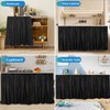 Fabric Sink Skirt Waterproof Self-Adhesive Bathroom Sink Skirt Diamond Stitch