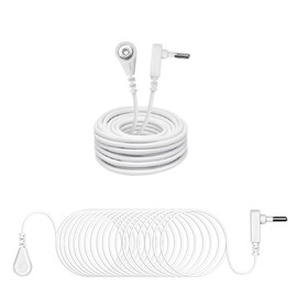 Grounding Cord for Grounding Products Universal Wire 15 ft Long White Replacement Cord Grounded Cable for Mat Kits