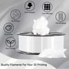 MIKA3D Silk Shiny White PLA Filament, 1KG 2.2Lbs 3D Printing