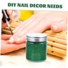 OHPHCALL 100g Fine Glitter Green Epoxy Resin Crafts Powder Bottle