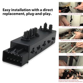 Seat Control Switch 25974714,1S12380,SW9444 Fit for Buick Lacrosse Base Sedan 4-Door 2.4L 2384CC 145Cu. in. l4 MILD Hybrid EV-Gas (MHEV) DOHC Naturally Aspirated in 2012-2013,Updated Replacement