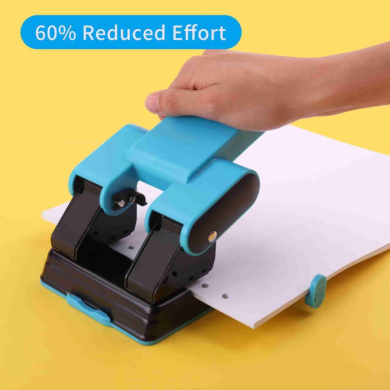 Hole Puncher Adjustable Spacing Metal Structure Double Hole Punch for