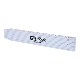 KS Tools 300.0061 Plastic folding rule, yellow, 2m