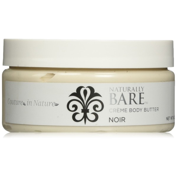 Naturally Bare Noir Creme Body Butter, Sandalwood, 8 Ounce