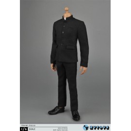 ZYTOYS US ZYTOYS ZY16-16 1/6 Black Chinese Tunic Suit For 12" Male Action Figure Body