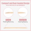 MEFA Orangewood Nail Sticks Cuticle Pusher Multi-Functional Double-Sided Manicure Pedicure