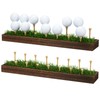 Simgoing 2 Pieces Golf Ball Display Rack Floating Shelf Solid
