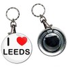 I Love Leeds - 55mm Button Badge Bottle Opener Key