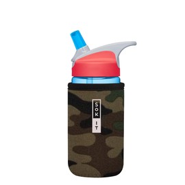 Sok It Botl Sok Water Bottle Sleeve Insulated Neoprene Cover (Green Camo, Fits 12oz Nalgene)
