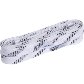Powerslide WAXED Shoelaces 2024 White/Black Stripes, one colour