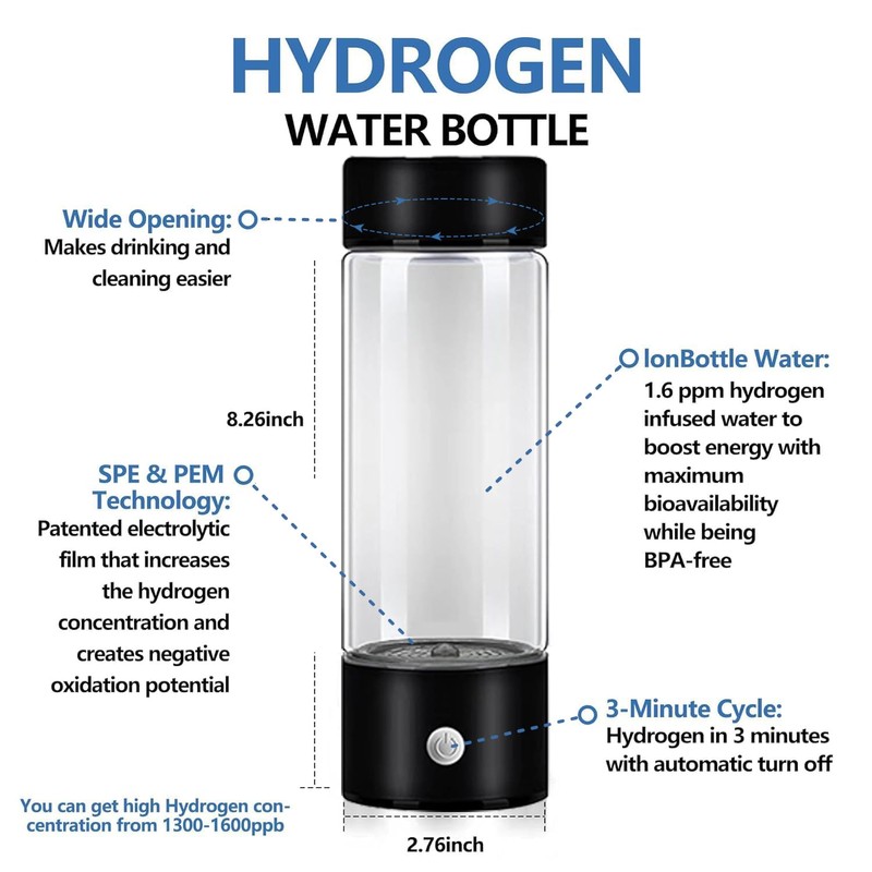 PXYFHH Hydrogen Water Generator Bottle - A Portable Health Boosting