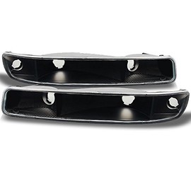 AKKON - For GMC Sierra Yukon Front Bumper Signal Lights Parking Lamps Black