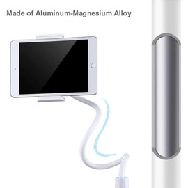 3Data Gooseneck Tablet Holder, Universal Tablet Stand : 360 Flexible Lazy Arm Holder Clamp Mount Bracket Bed for 4.7~10.5" Pad Air Pro mini,Tablet, Phone, more Devices (Black)