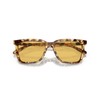 Coach HC8385U Universal Fit Sunglasses, Honey Tortoise/Amber Solid, 54 mm