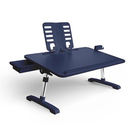 Limitless TotalDesk Portable Workstation and Lap Desk with Adjustable Height & Tilt (Navy)