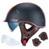 VCOROS Half Helmet Motorcycle DOT Approved Open Face Helmet F07