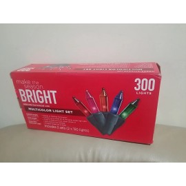 Make the Season Bright 300 Multicolor String Lights Indoor/Outdoor