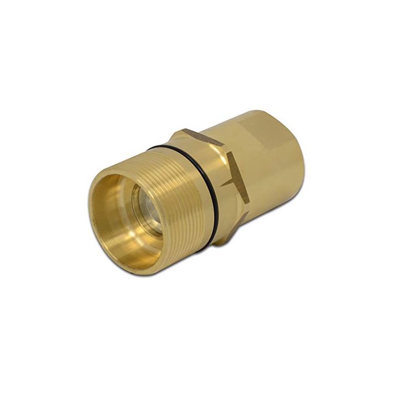1″ NPT Wet-Line Wing Nut Hydraulic Quick Disconnect Male Coupler