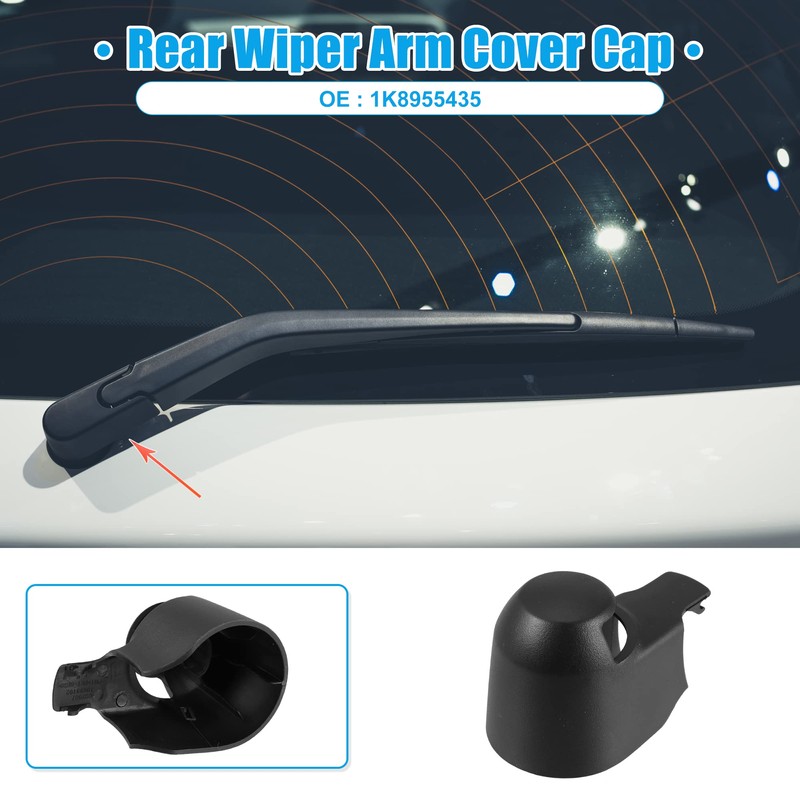 X AUTOHAUX Car Rear Windshield Wiper Arm Cover Cap Fit