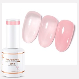 Nicedeco 2-Step Gel Nail Polish, Hema Free, Cruelty Free, High Gloss Long Lasting Soak Off LED U V Gel Polish 1 Pcs 15ml - TSG004