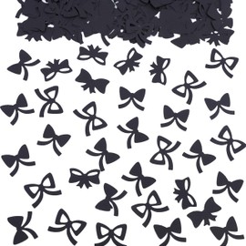 Black Bow Confetti - Coquette Party Decorations Girly First Birthday,Coquette Party, Shes Tying The Knot Bachelorette, Coquette Bridal Shower,
