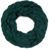 styleBREAKER 01018167 Women's Knitted Loop Scarf Plain with Bubble Pattern,