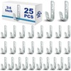 Gisafai 25 Pcs Cable Support J-Hook, Garage Hooks for Hanging,