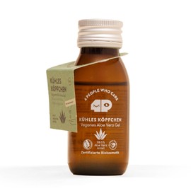 4peoplewhocare Aloe Vera Gel Organic - 99.6%, Vegan, Care for Face Hair and Body, After Sun Gel, Certified Natural Cosmetics (50 ml)