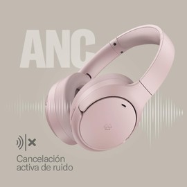 STF | Audífonos One Plus de Diadema | Cancelación de Ruido integrada | 3 Micrófonos incorporados | Asistente de Voz Incorporado | Diseño cómodo ergonómico (Negro)
