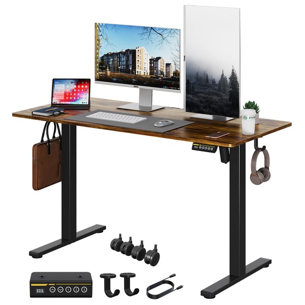 Gamork Electric Standing Desk Adjustable Height Stand Up Desk with