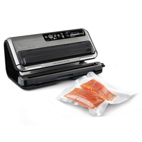 FoodSaver FM5460 Food Preservation System, 2-in-1 Automatic Vacuum Sealing Machine with Starter Kit, Large