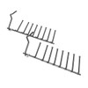 Dishwasher Lower Bottom Rack Flip Tine Plate Rack Compatible With