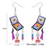 YINYA Acrylic Novelty Cosmetic Earrings Makeup Set Dangle Jewelry for