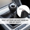 SSNNUU Car Shift Boot,Carbon Fibre Leather Gear Shift Cover for