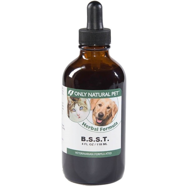 Only Natural Pet B.S.S.T. - Herbal Supplement Formula to Support Immune System - 4 fl oz Bottle with Dropper