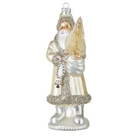 RAZ Imports 2022 Cozy Christmas 9" Santa Claus with Bell Ornament