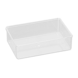 Desco Clear Case C3 D4.3 x W 6.5 x H 1.9 inches (11 x 16.6 x 4.9 cm), Made in Japan