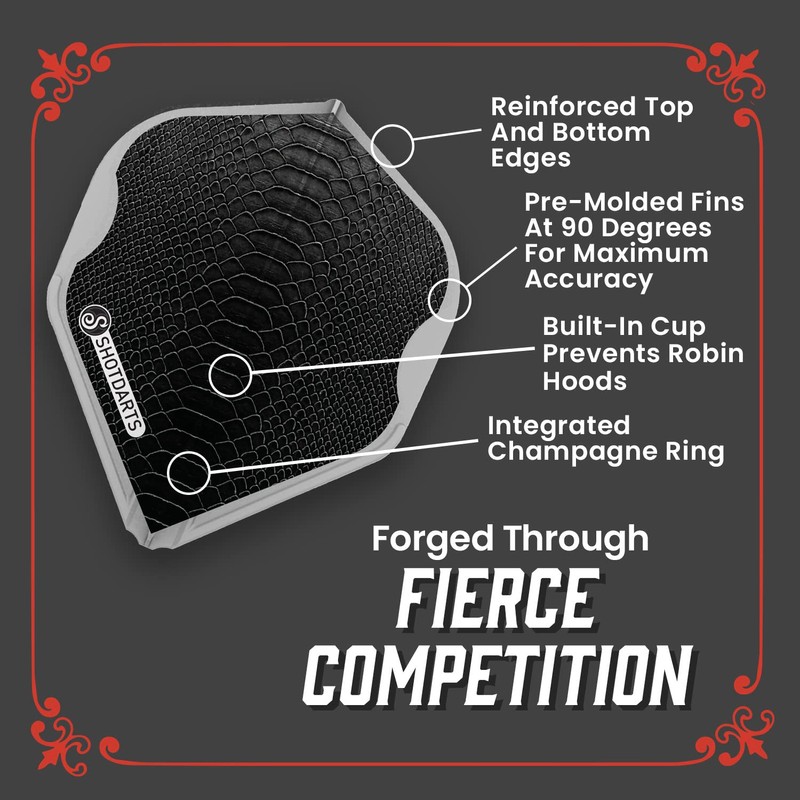 Shot! L-Style EZ L1 Standard Shape Americana Gator Dart Flight