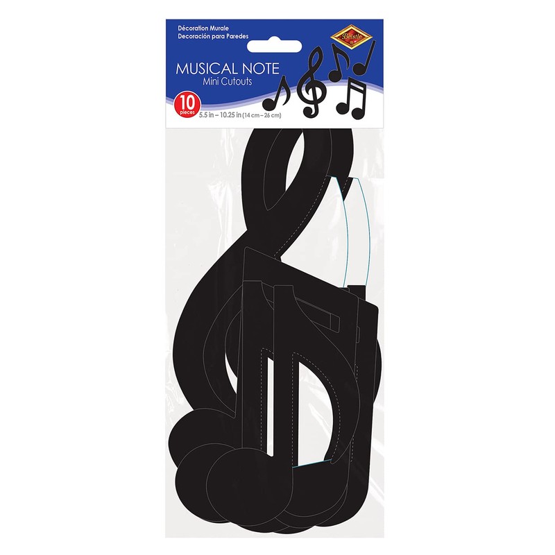 Beistle Mini Musical Notes Silhouettes