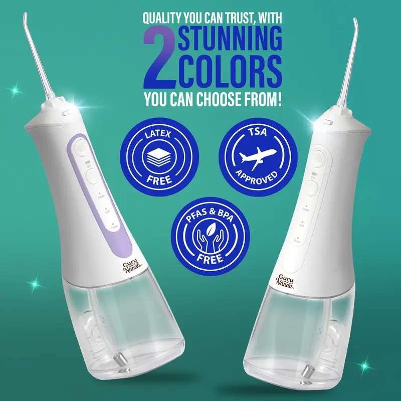 Cordless Water Dental Flosser 380ml – Portable Oral Irrigator with