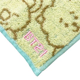 Marushin BT21 Petite Friends 5785023200 Character Handkerchief, Compact, 100% Cotton, Antibacterial, Odor Resistant, Present, Gift, Birthday