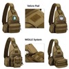 BAIGIO Tactical Sling Backpack Bag for Men Molle Crossbody Shoulder