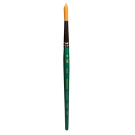 Princeton Artist Brush Co. Lauren Series 4350 - Short Handled Round Size 10 - Single Golden Synthetic Paintbrush for Watercolor and Acrylic Painting