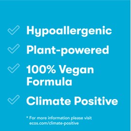 ECOS® Hypoallergenic Laundry Detergent, Lavender, 200 loads, 100oz Bottle by Earth Friendly Products (Pack of 2)