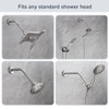 BRIGHT SHOWERS Shower Arm Extender for Rain and Handheld Shower