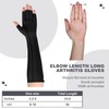 Janmercy 3 Pairs Arthritis Compression Gloves Women Men for Carpal
