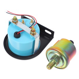 PACKOVE 2pcs Oil Pressure Gauge Automotive for Car Truck Psi Display for Real Monitoring and Easy Installation