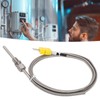 K Type Thermocouple Sensor 1/8 NPT 80mm Temperature Probe Yellow